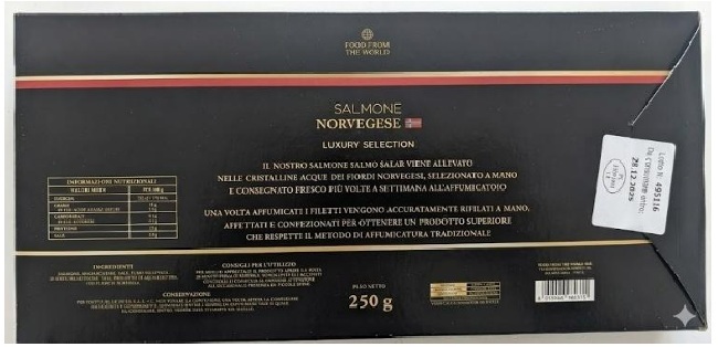 Salmone norvegese affumicato Luxury confezione retro